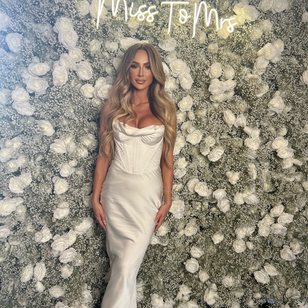 House of CB white Charmaine dress